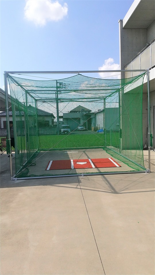 庭設置事例 - スポーツネット・バッティングゲージの販売はライノワークス